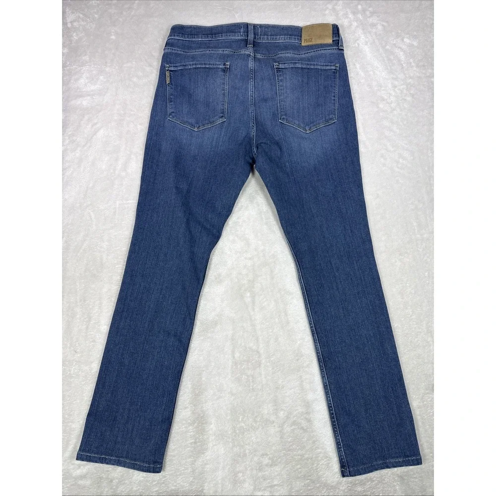 PAIGE Federal Slim Straight Jeans Med Wash Men's Size 36x29 Stretch